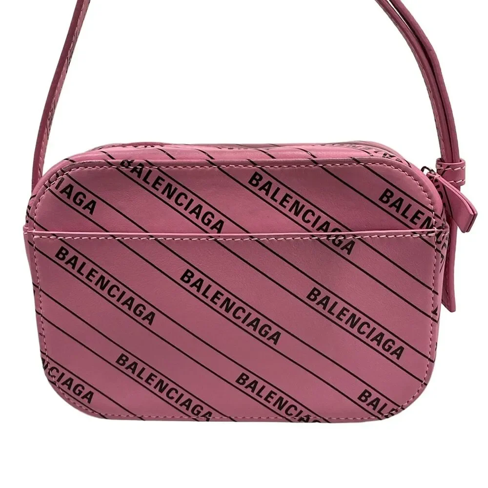 Balenciaga Everyday Camera Bag XS Shoulder Bag 552372 Pink Black - Picture 3 of 15